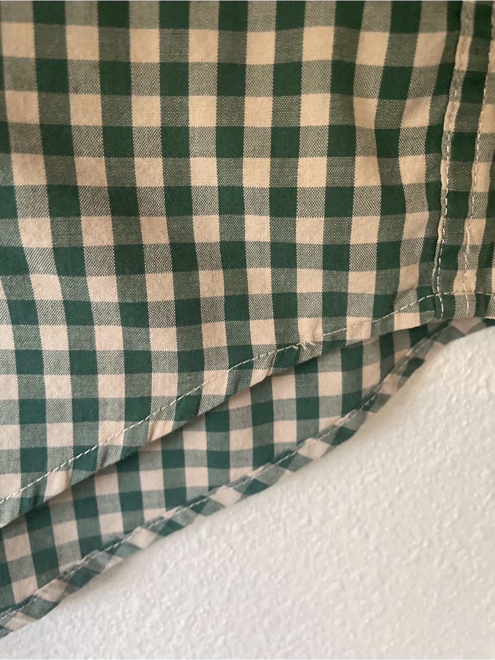 Chaps Ralph Lauren Green Gingham Button-Down Long Sleeve Shirt size Medium - Picture 10 of 11